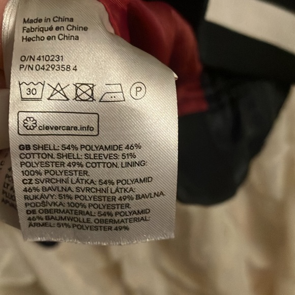 H&M DIVIDED Unisex embroidered JAPAN  zip up lightweight  jacket, size medium - Picture 4 of 8